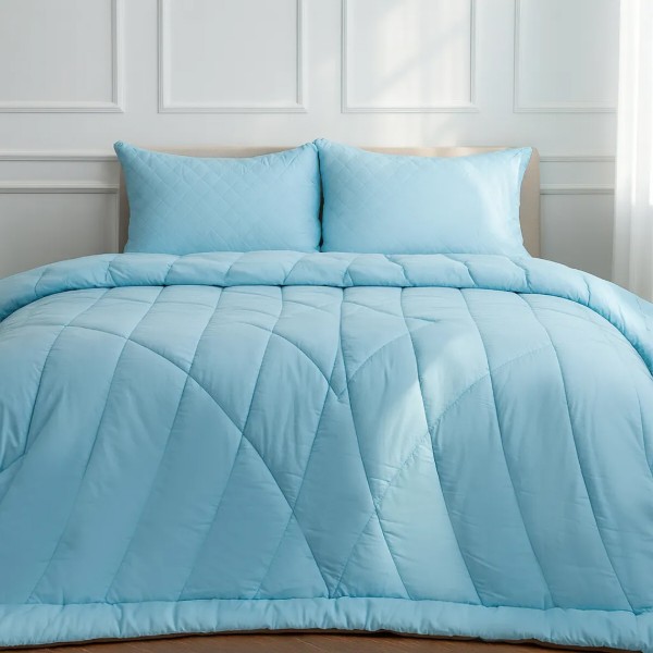 Фото - Ковдра демісезонна полуторна MirSon антиалергенна EcoSilk Premium Valentino 010 155х215 см (2200000005397)