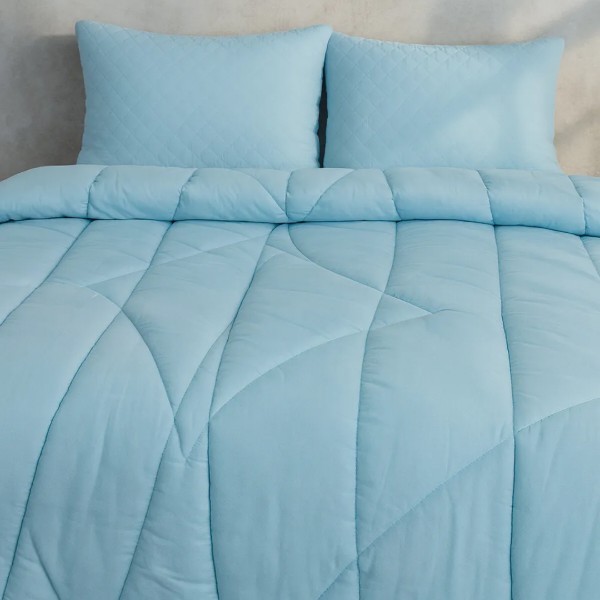 Фото - Ковдра демісезонна полуторна MirSon антиалергенна EcoSilk Premium Valentino 010 155х215 см (2200000005397)