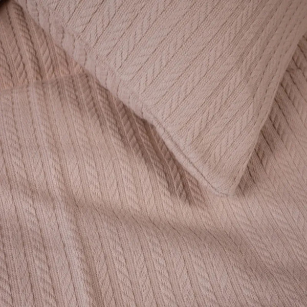 Фото - Комплект постельного белья MirSon 175х210 см №10-03 Arrowline Cream Пике (2200010671308)