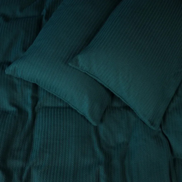 Фото - Комплект постельного белья MirSon 175х210 см №10-05 Arrowline Emerald Пике (2200010671469)