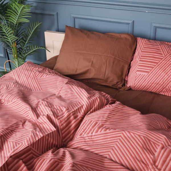 Фото - Комплект постельного белья MirSon 175x210 см Ranforce Elite 17-0631 Diamond Brown Ранфорс (2200008465766)