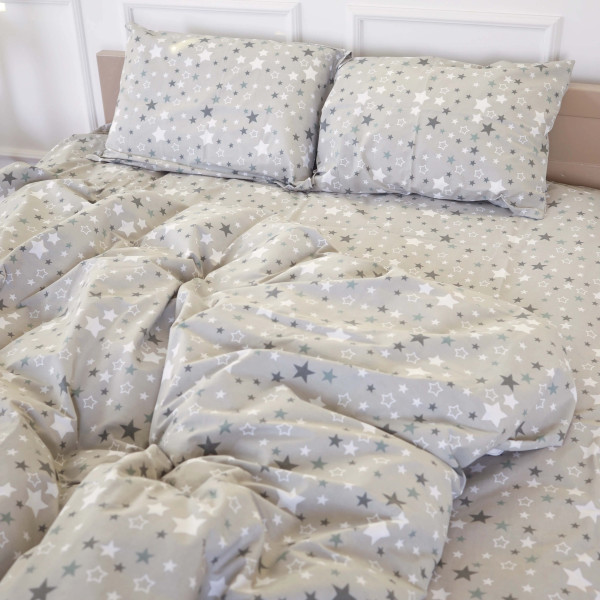 Фото - Комплект постельного белья MirSon 175х210 см 17-0660 Gray Sky Бязь (2200009620317)