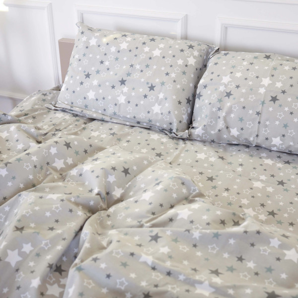 Фото - Комплект постельного белья MirSon 175х210 см 17-0660 Gray Sky Бязь (2200009620317)