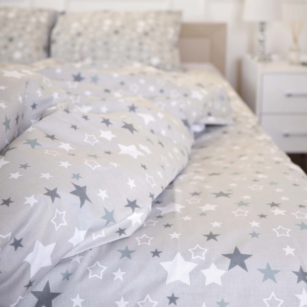 Фото - Комплект постельного белья MirSon 175х210 см 17-0660 Gray Sky Бязь (2200009620317)