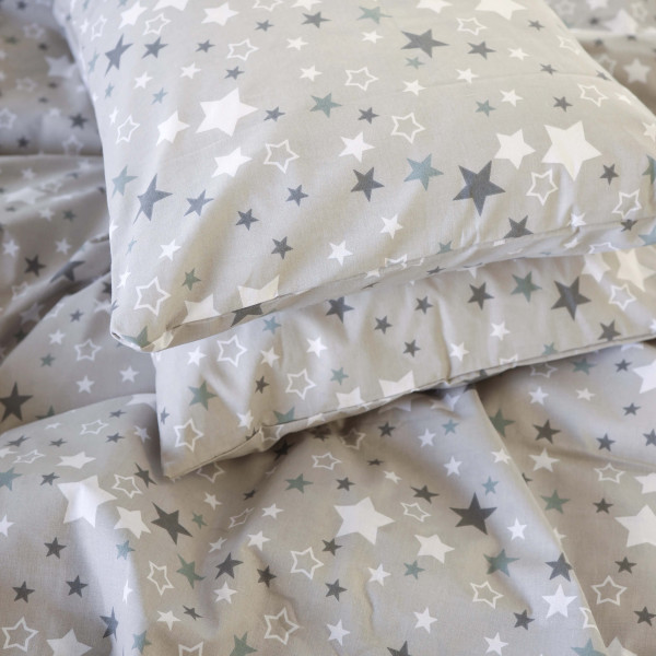 Фото - Комплект постельного белья MirSon 175х210 см 17-0660 Gray Sky Бязь (2200009620317)