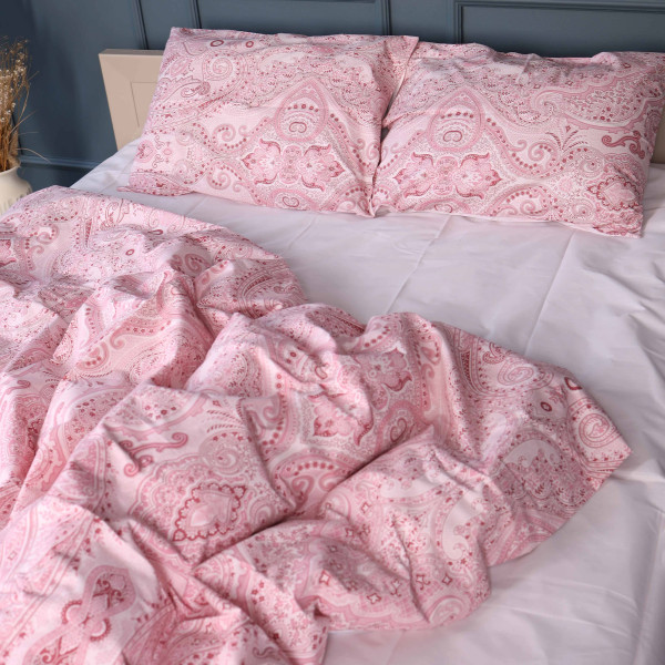 Фото - Комплект постельного белья MirSon King Size 220х240 см 17-0770 Powder Paisley Бязь (2200011132099)