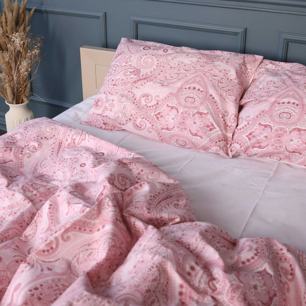 Фото - Комплект постельного белья MirSon King Size 220х240 см 17-0770 Powder Paisley Бязь (2200011132099)