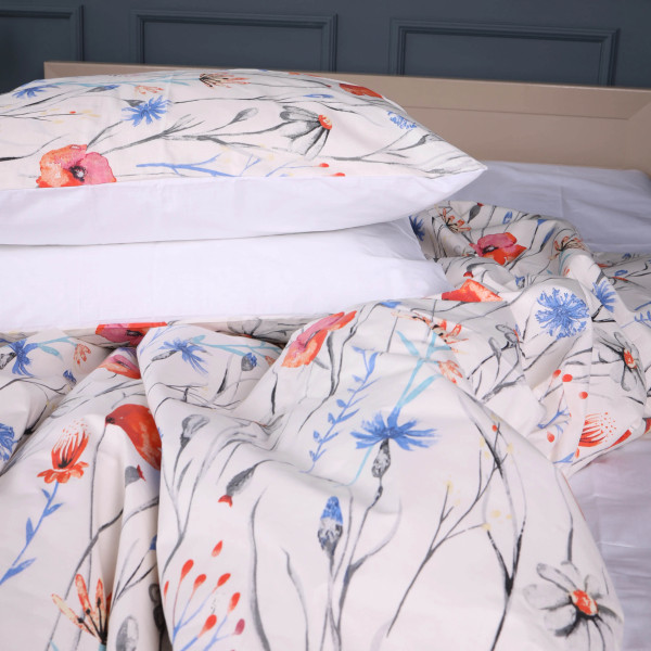 Фото - Комплект постільної білизни MirSon King Size 220х240 см 17-0814 Poppies Бязь (2200011496016)