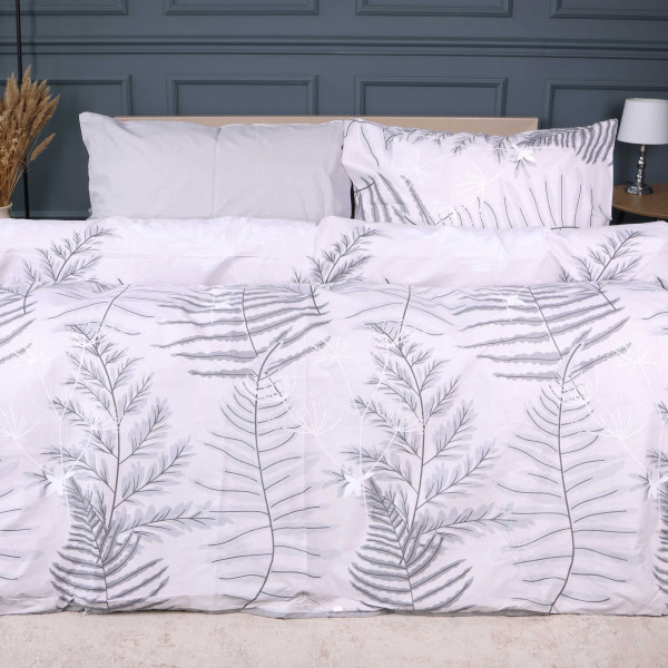 Фото - Комплект постельного белья MirSon 175х210 см 17-0815 Silver Branches Бязь (2200011496450)
