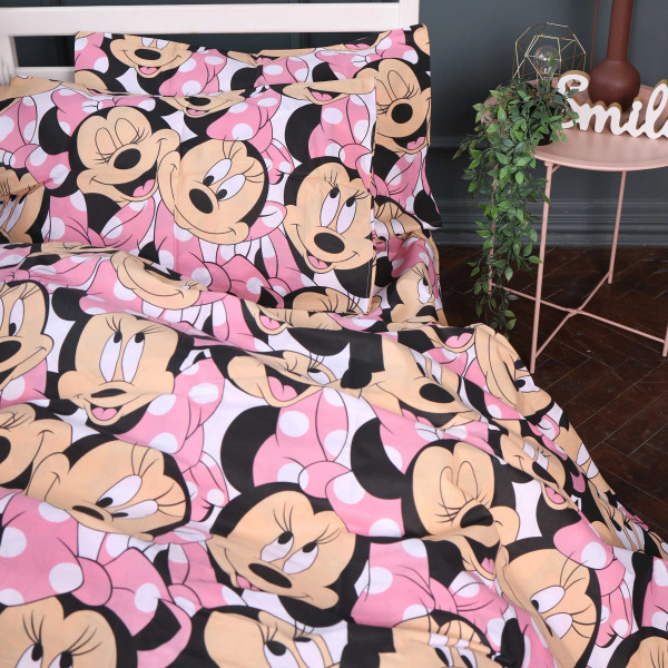 Фото - Комплект постільної білизни MirSon 175х210 см 17-0862 Minnie Style Ranforce Elite (2200011861869)