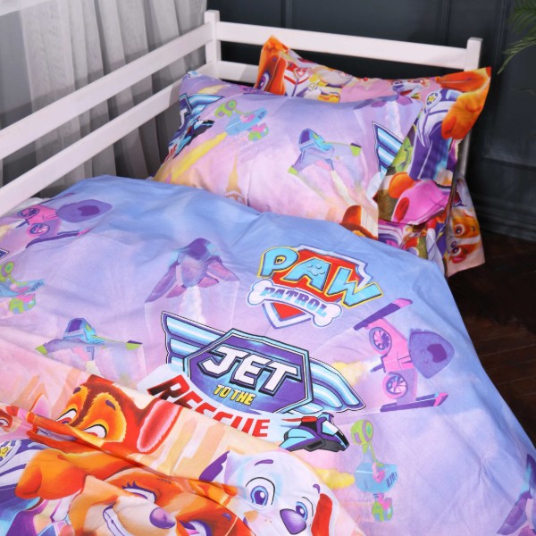 Фото - Комплект постельного белья MirSon King Size 220х240 см Kids Time 17-0887 Paw Patrol Girls Dream Бязь (2200012387153)