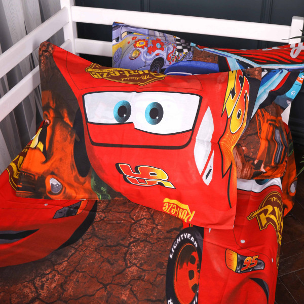 Фото - Комплект постільної білизни MirSon 175х210 см 17-0889 Cars Retro Race Бязь (2200012388358)