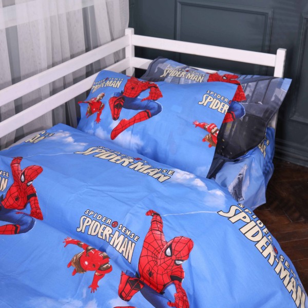 Фото - Комплект постельного белья MirSon 143х210 см 17-0891 Spider-Man City Wall Ranforce Elite (2200012390344)