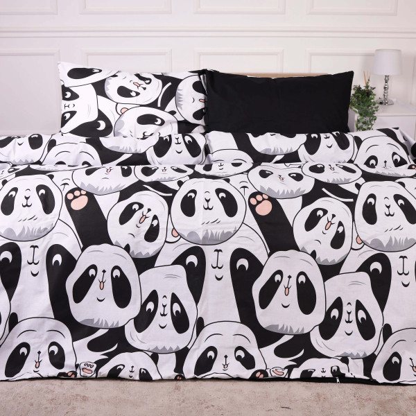 Фото - Комплект постільної білизни MirSon King Size 220х240 см 17-4850 Panda Ranforce Elite (2200009585029)