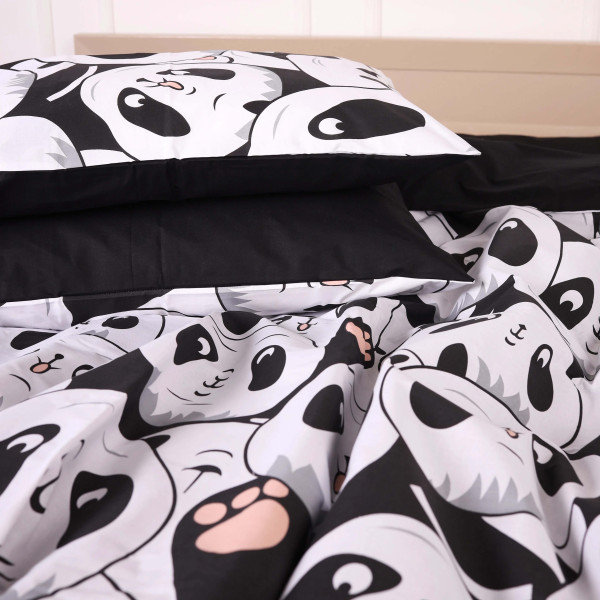 Фото - Комплект постільної білизни MirSon King Size 220х240 см 17-4850 Panda Ranforce Elite (2200009585029)