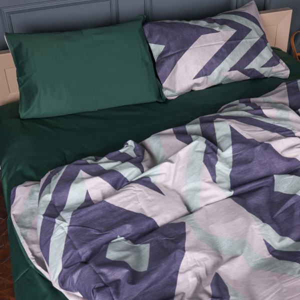 Фото - Комплект постільної білизни MirSon King Size 220х240 см 22-1435 Loft Geometry (2200012404812)