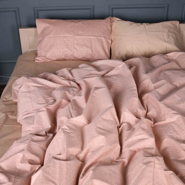 Фото - Комплект постільної білизни MirSon 143х210 см 22-1444 Gentle Peach Glow Сатин (2200012407042)