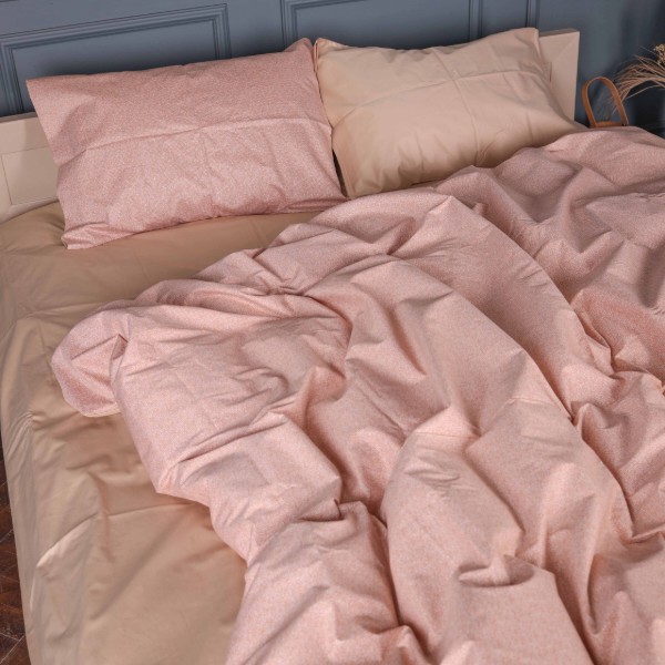 Фото - Комплект постільної білизни MirSon 143х210 см 22-1444 Gentle Peach Glow Сатин (2200012407042)