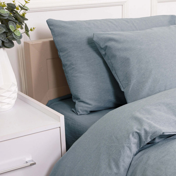 Фото - Комплект постельного белья MirSon 175х210 см 40-0021 Peaceful Hours Вареный хлопок (2200009676369)