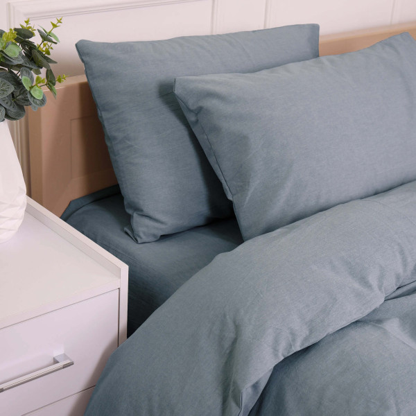 Фото - Комплект постельного белья MirSon 175х210 см 40-0021 Peaceful Hours Вареный хлопок (2200009676369)