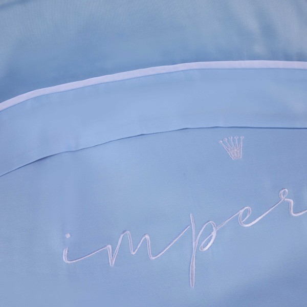 Фото - Комплект постельного белья MirSon 143х210 см Imperial Tencel №04 Blue (2200010754261)