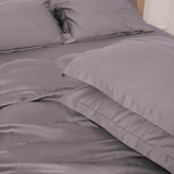 Фото - Комплект постільної білизни MirSon 143х210 см Imperial Tencel №06 Gray (2200010755237)