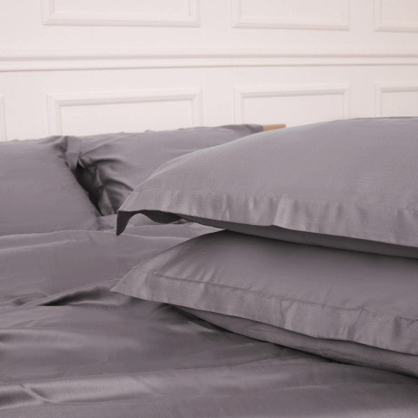 Фото - Комплект постільної білизни MirSon 143х210 см Imperial Tencel №06 Gray (2200010755237)