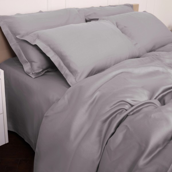Фото - Комплект постільної білизни MirSon 143х210 см Imperial Tencel №06 Gray (2200010755237)
