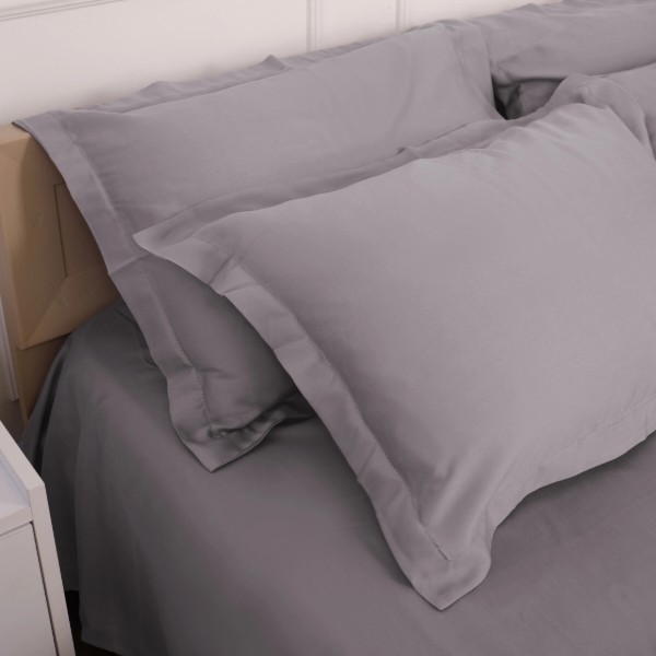 Фото - Комплект постільної білизни MirSon 143х210 см Imperial Tencel №06 Gray (2200010755237)