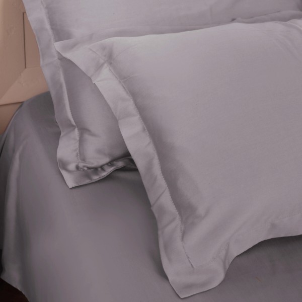 Фото - Комплект постільної білизни MirSon 143х210 см Imperial Tencel №06 Gray (2200010755237)
