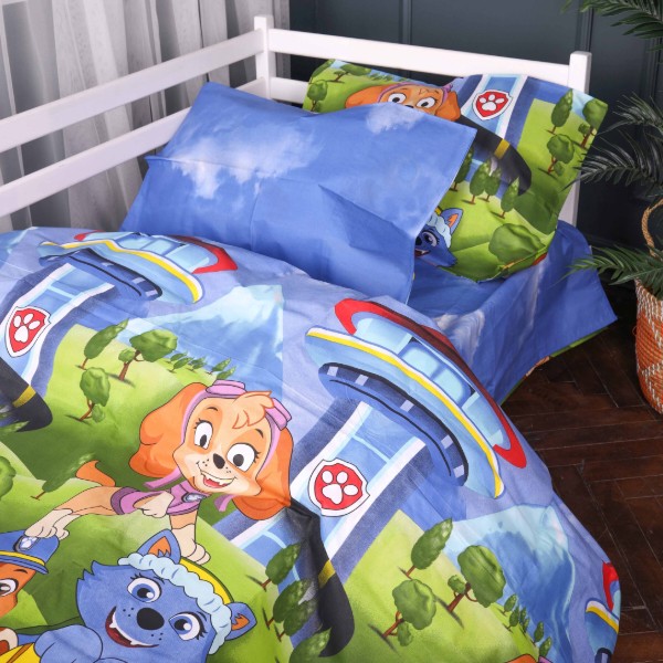Фото - Комплект постельного белья MirSon 143х210 см Kids Time 17-0885 Paw Patrol Friends Бязь (2200012385586)