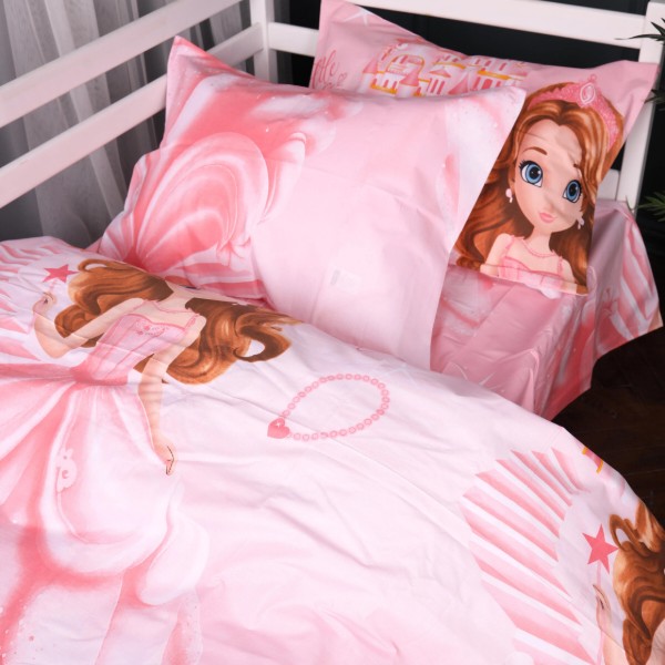 Фото - Комплект постільної білизни MirSon King Size 220х240 см Kids Time 17-0901 Princess Dream Бязь (2200012397671)