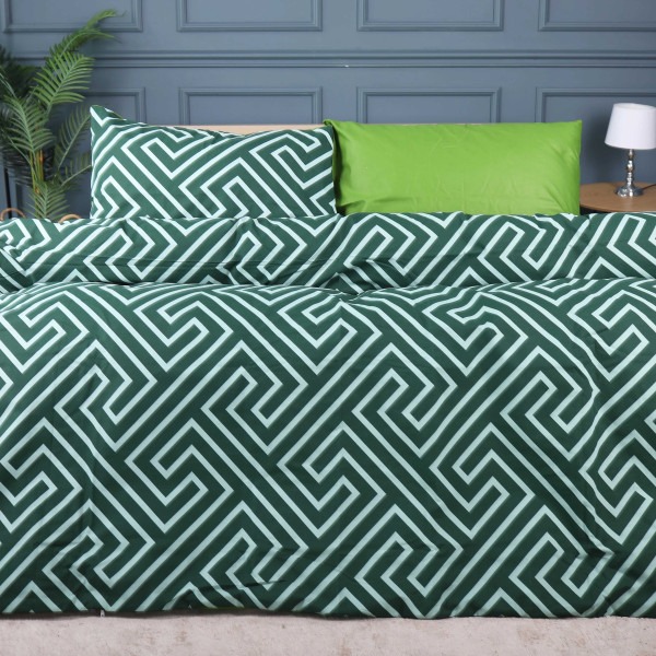 Фото - Комплект постільної білизни MirSon 175x210 см Ranforce Elite 17-0632 Diamond Emerald Ранфорс (2200008466299)