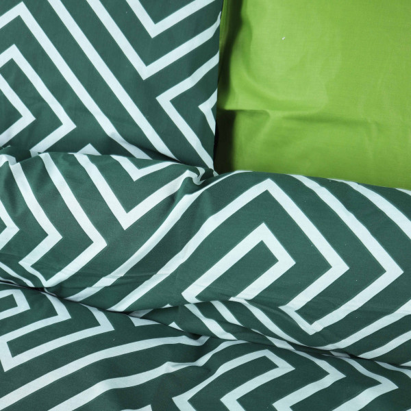 Фото - Комплект постільної білизни MirSon 175x210 см 17-0632 Diamond Emerald Бязь (2200008466039)