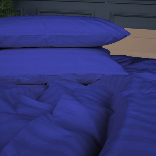 Фото - Комплект постільної білизни MirSon King Size 220x240 Ranforce Elite 17-0609 Stripe Blue Ранфорс (2200008055837)