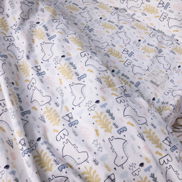 Фото - Комплект постільної білизни MirSon 143x210 см 011 Dino Фланель (2200009654572)