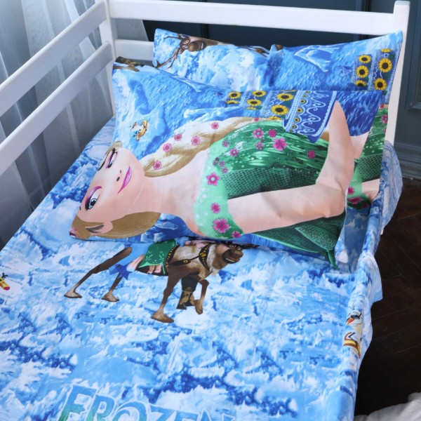 Фото - Комплект постільної білизни MirSon 175x210 см Kids Time 17-0792 Frozen blue Бязь (2200011427300)