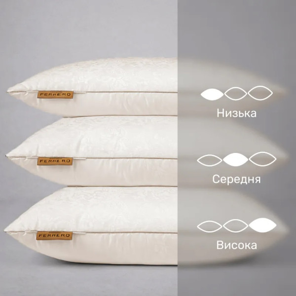 Фото - Подушка стандартная MirSon №15-76 Ferrero с Эвкалиптом Vanilla 40х60 (2200011166810)