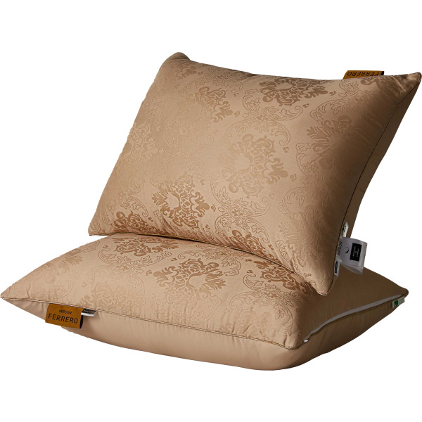 Фото - Подушка стандартна MirSon №15-61 Ferrero Premium вовна Gold 70х70 (2200011166353)