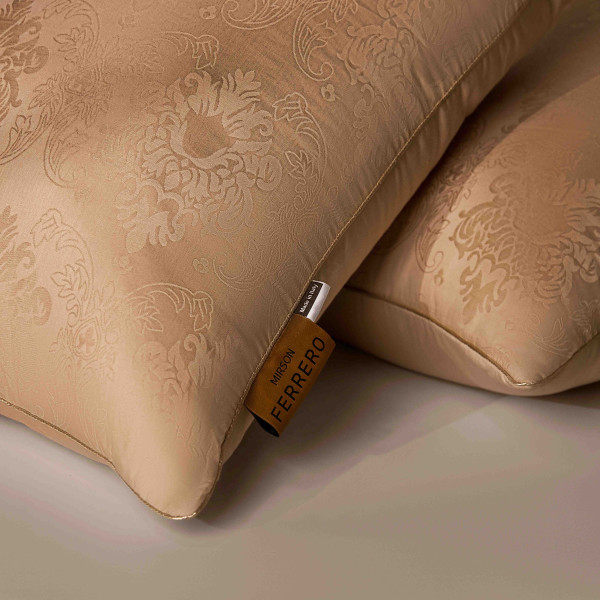 Фото - Подушка стандартна MirSon №15-61 Ferrero Premium вовна Gold 70х70 (2200011166353)