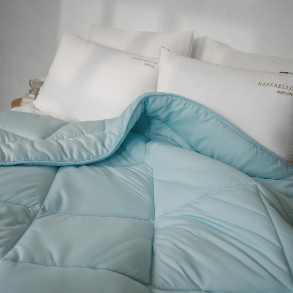 Фото - Одеяло всесезонное двуспальное евро MirSon №1655 Eco Light Blue 200x220 см (2200002652612)