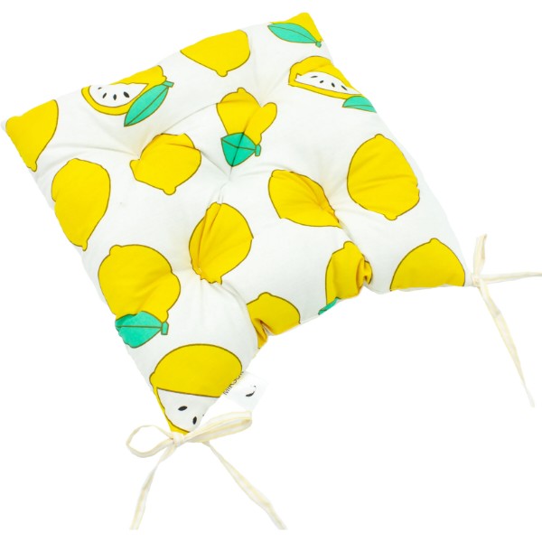 Фото - Подушка для стула MirSon Бязь Принт 17-0531 Striped Lemon 50х50 см (2200006276890)