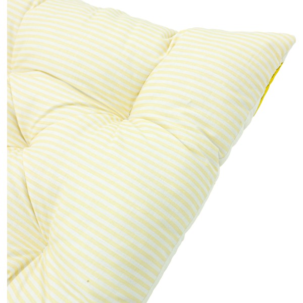 Фото - Подушка для стула MirSon Бязь Принт 17-0531 Striped Lemon 50х50 см (2200006276890)
