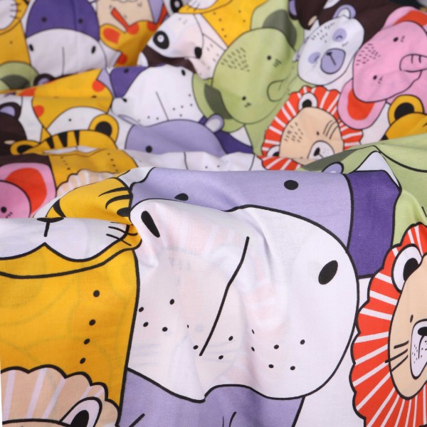Фото - Комплект постільної білизни MirSon Бязь 17-0674 Rainbow Zoo 175х210 см (2200010257335)