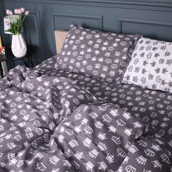 Фото - Комплект постільної білизни MirSon Бязь 17-0675 Queen of Now 175х210 см (2200010186703)