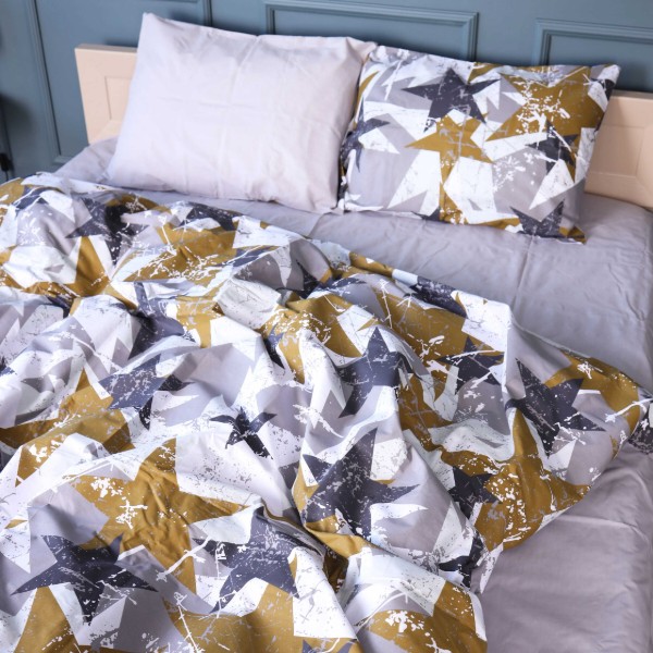Фото - Комплект постельного белья MirSon Бязь 17-0708 Smoky Starlight 175х210 см (2200010617986)