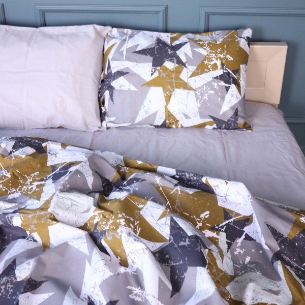 Фото - Комплект постельного белья MirSon Бязь 17-0708 Smoky Starlight 175х210 см (2200010617986)