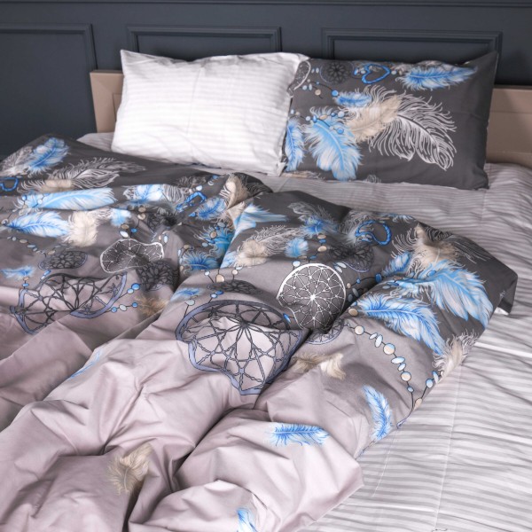 Фото - Комплект постельного белья MirSon Бязь 17-0786 Sleep catcher 175х210 см (2200011325972)