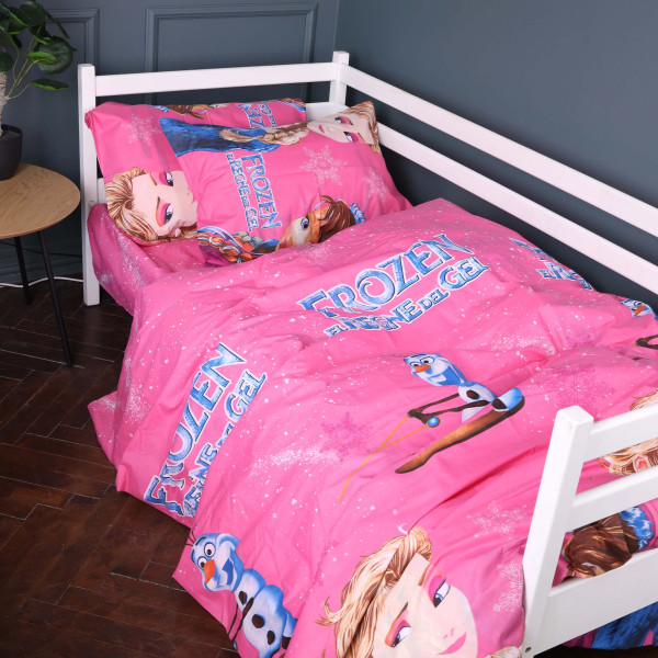 Фото - Комплект постільної білизни MirSon Бязь 17-0805 Disney Frozen 175х210 см (2200011448053)