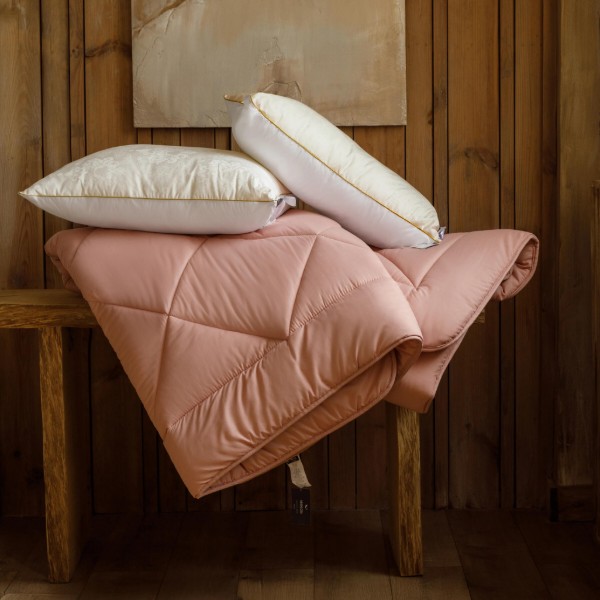Фото - Одеяло всесезонное двуспальное евро MirSon №1734 Eco Light Coral 200x220 см (2200003710007)